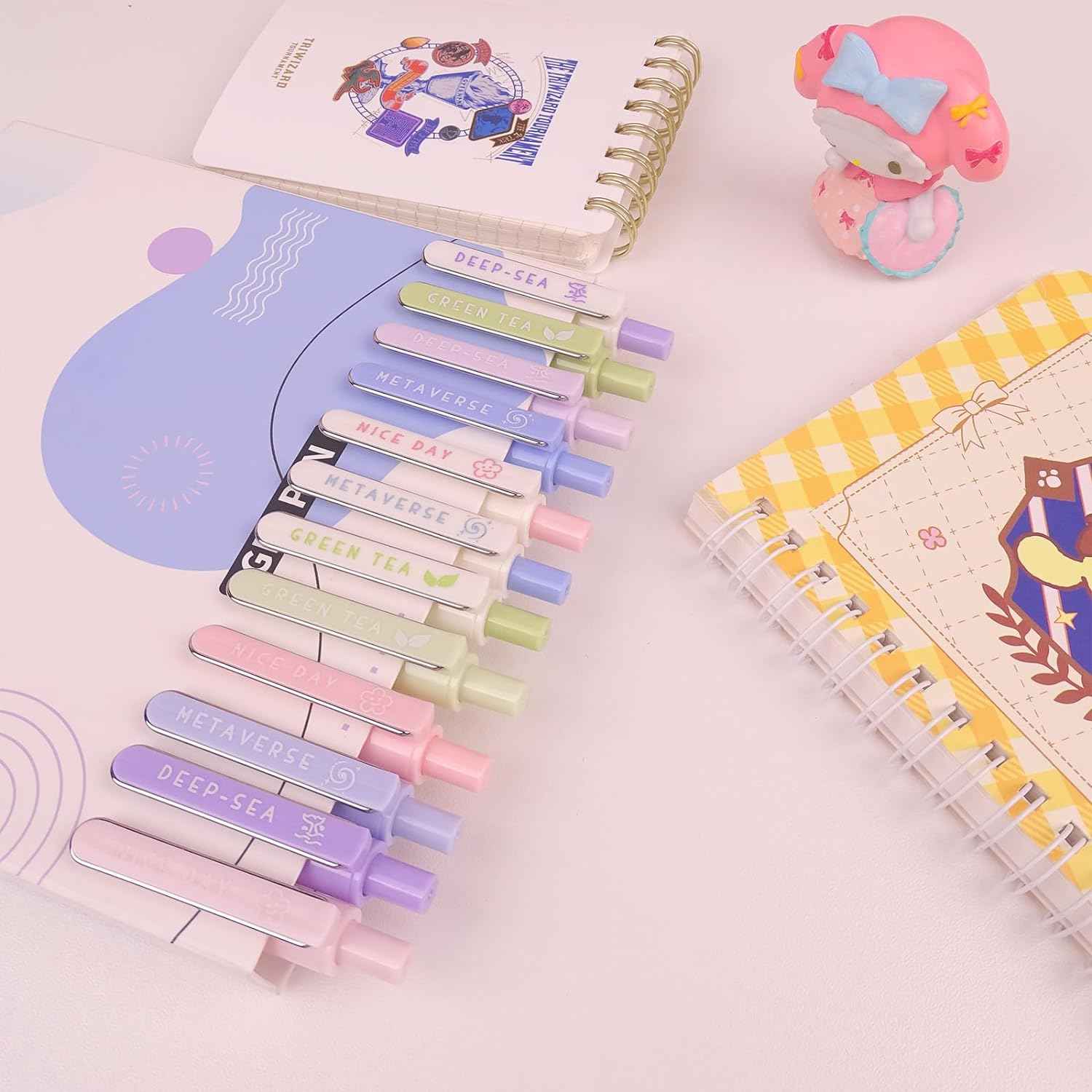 COLNK Gel Pens 0.5mm Black Ink Fine Point with Soft Comfort Grip,12 Counts - TTpen