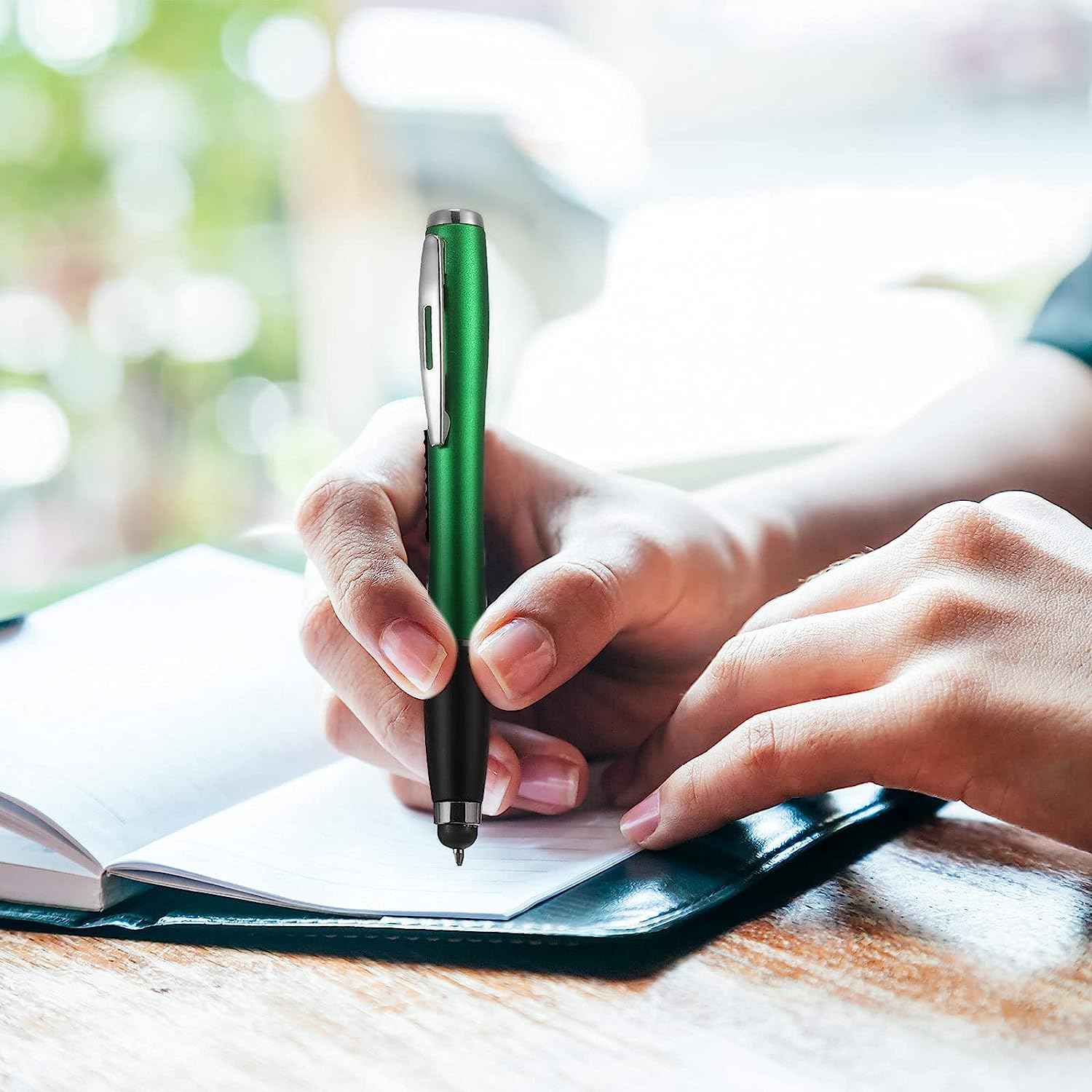 10PCS Stylus Pens with Light 2in1 Touch Screen Ballpoint Pens - TTpen