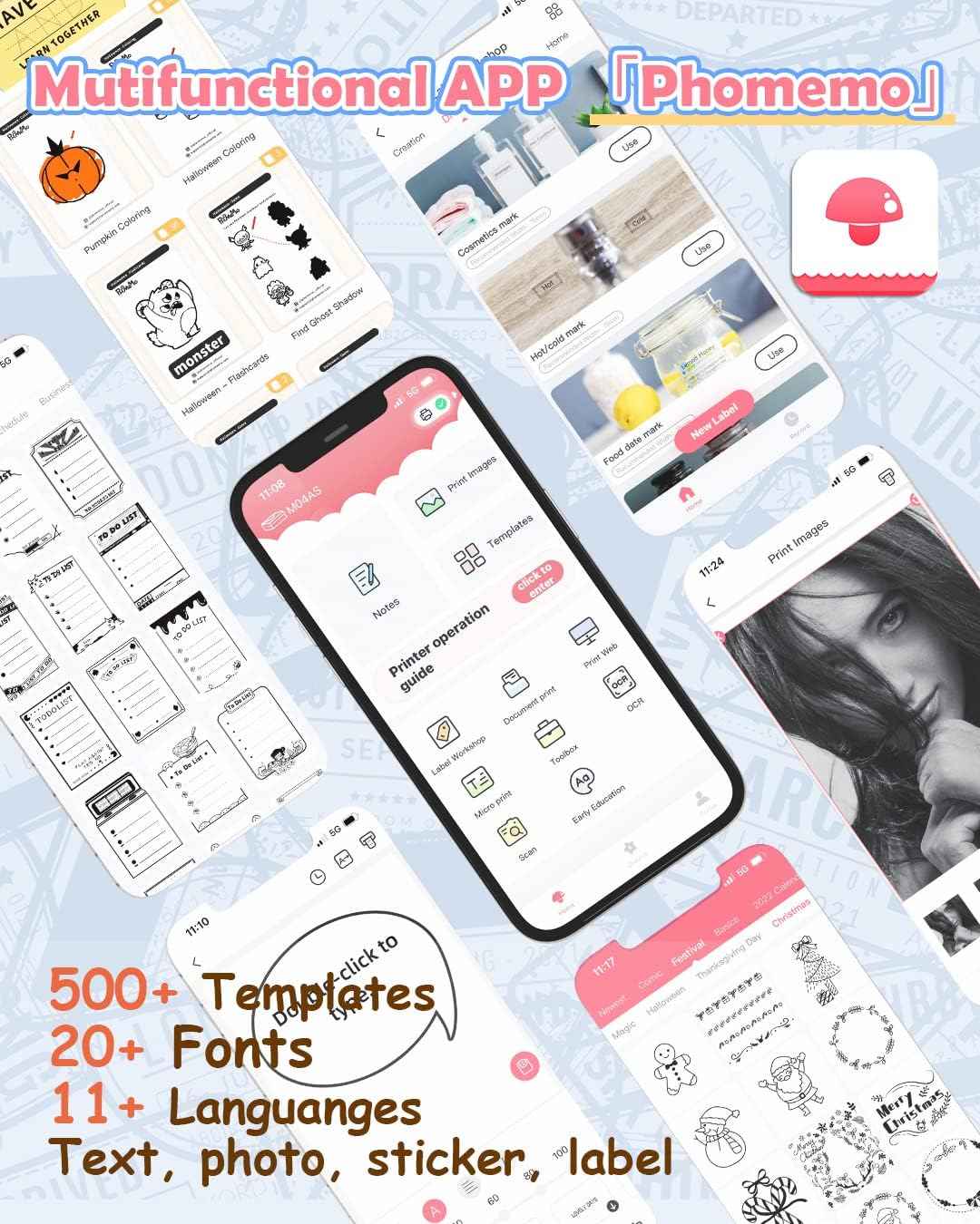 Phomemo M04AS 4 Inch Portable Thermal Printer for Photo Memo Note - TTpen