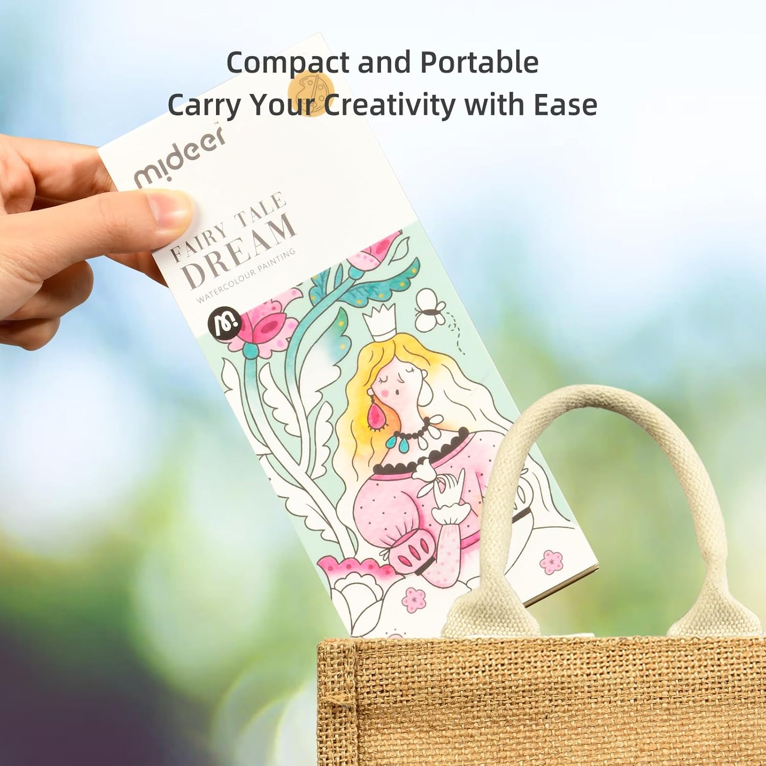 MiDeer Pocket Watercolor Paper Painting Book for Kids 3 Pack