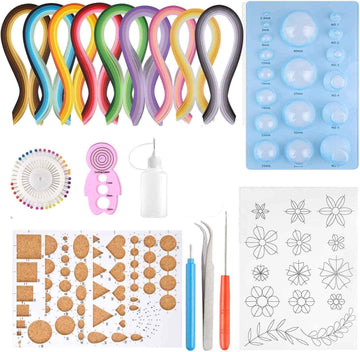 900 Strips with Paper Quilling Tools and Supplies All-in-one Starter Set - TTpen