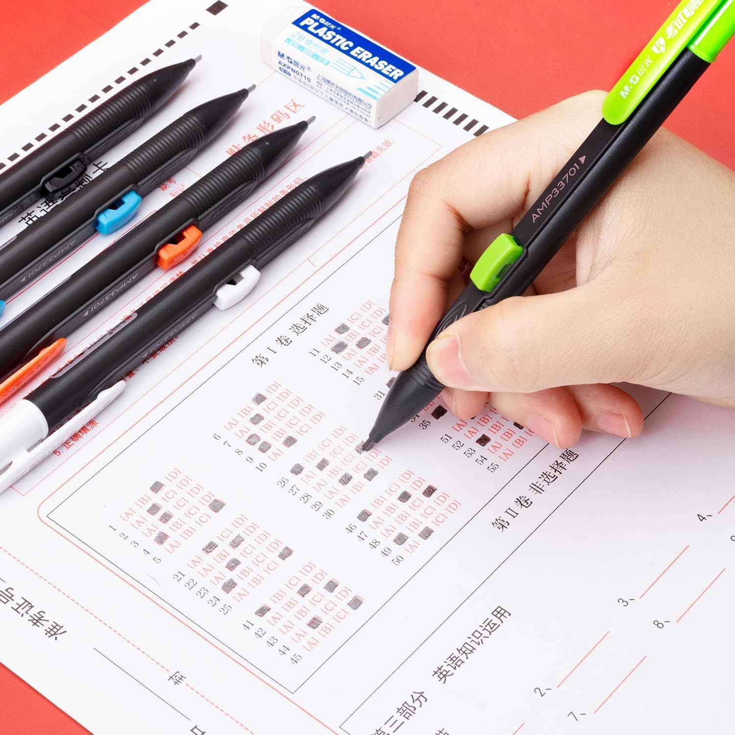 M&G 9Pcs Mechanical Pencils and 2B Black Lead Refills Set - TTpen