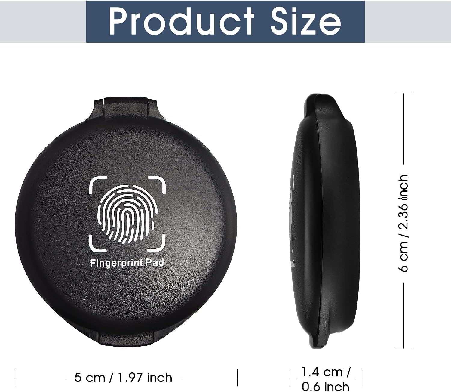 3 Pack Stamp Thumbprint Fingerprint Pad Black Blue Red Ink