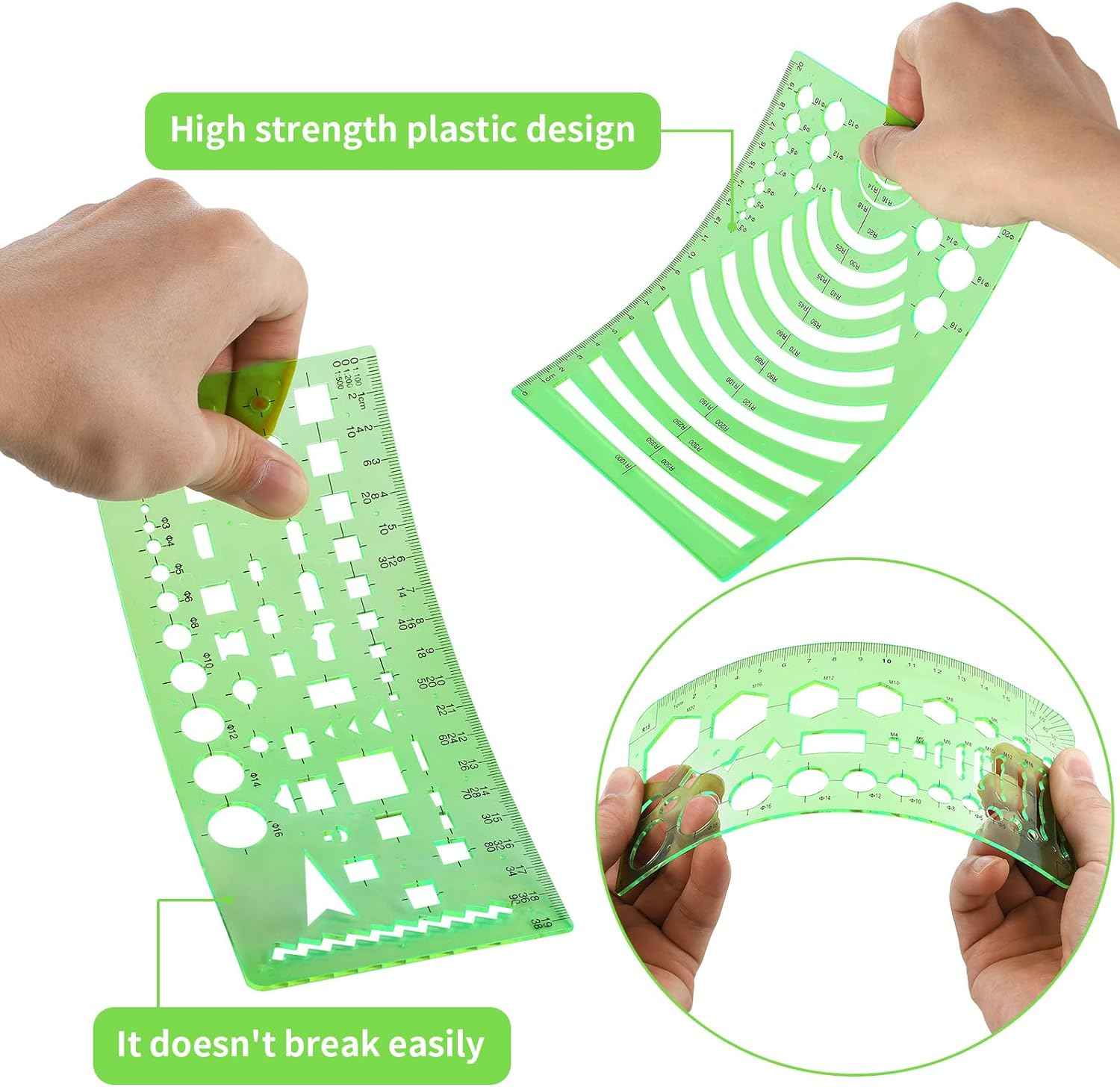 20Pcs Oval Paint Tray Palettes Plastic with Thumb Hole - TTpen