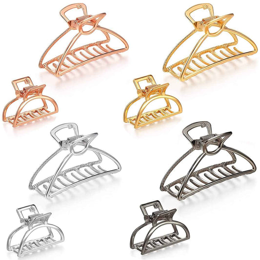 8 Pieces Metal Hair Claw Clips Set for Women