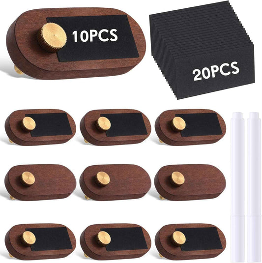 Wooden Price Store Display Signs with Price Tag Paper and Pens