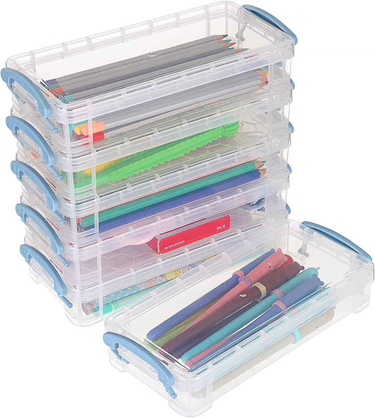 6 Large Capacity Pencil Box,Office Supplies Storage Organizer Box - TTpen