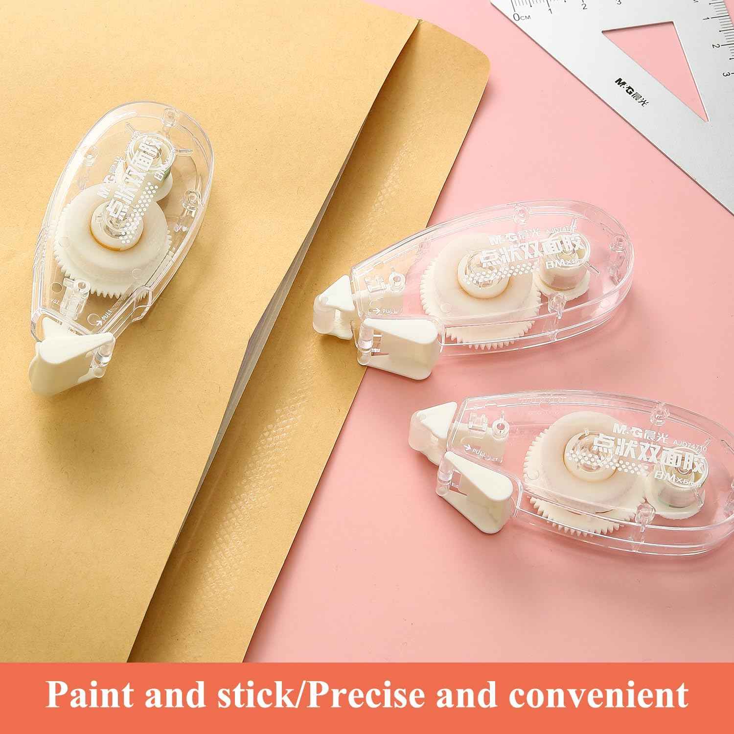 10 Pack Double Sided Glue Scrapbook Tape Roller,80M/262FT - TTpen