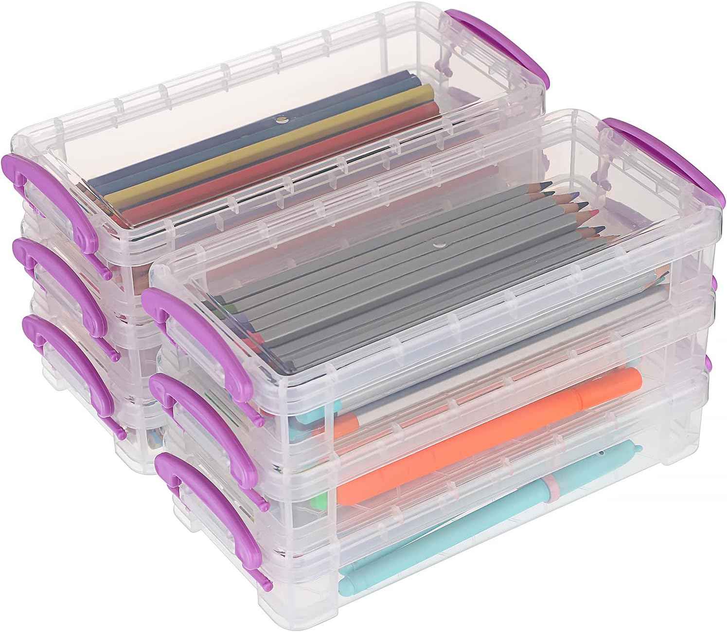 6 Large Capacity Pencil Box,Office Supplies Storage Organizer Box - TTpen