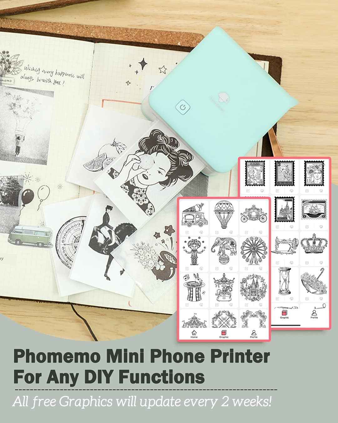 Phomemo M02 Pro Pocket Thermal Bluetooth Photo Printer Type-C Charging - TTpen