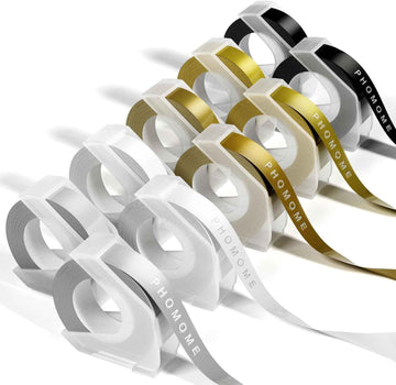 Phomemo Plastic 9mm Embossing Tapes for Dymo Label Maker Gold - TTpen