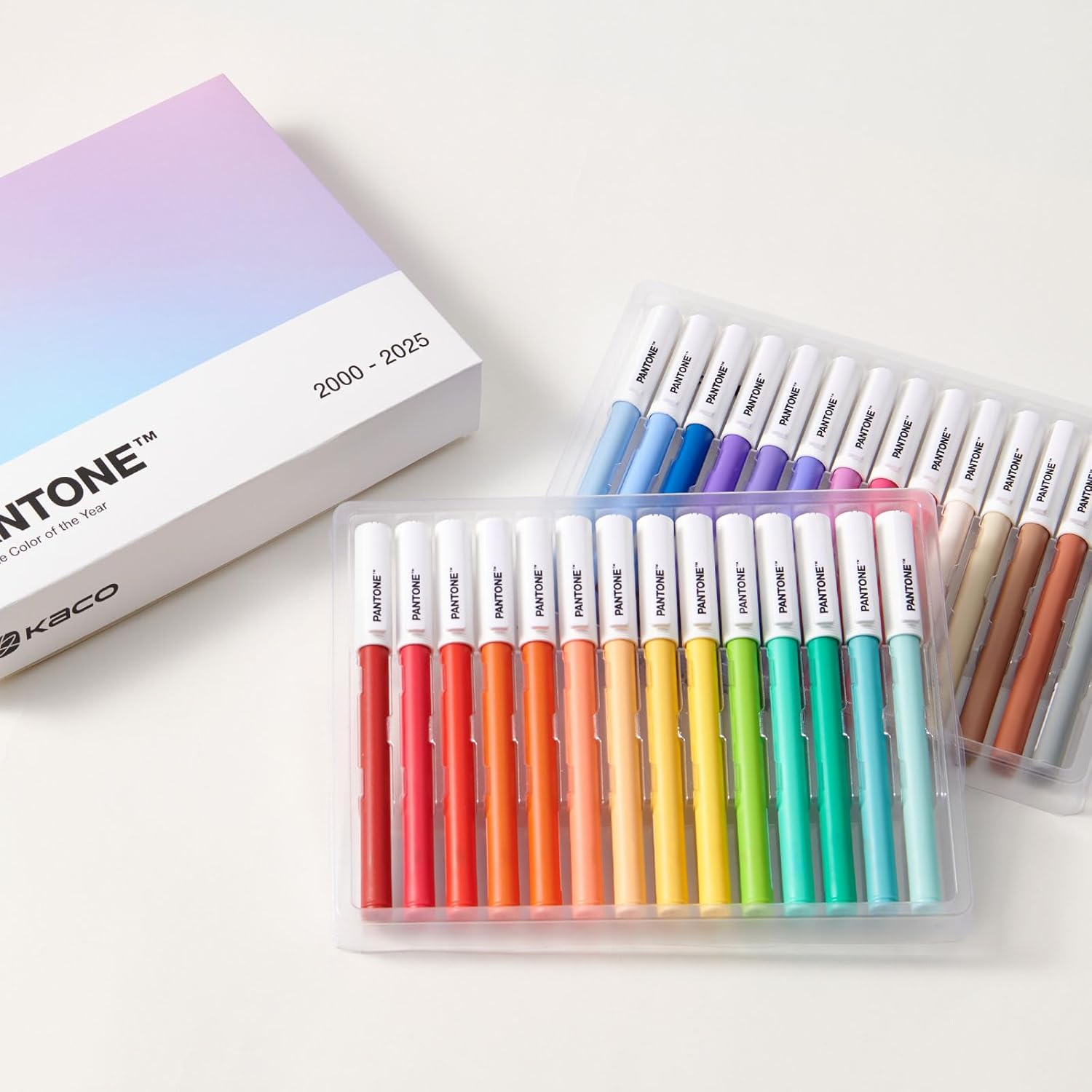 Kaco Pantone Gel Pens Black Ink 28 Pieces