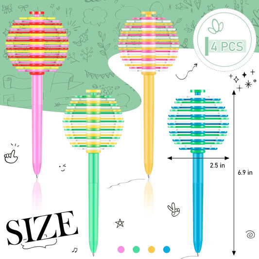4Pcs Fidget Toy Ballpoint Pen Spinner for Kids Children Student