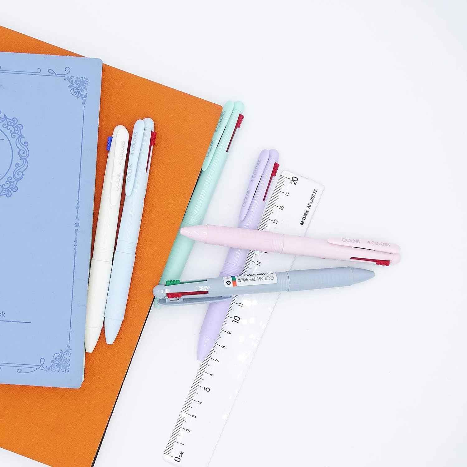 COLNK 4IN1 Multicolor Ballpoint Pen 0.5mm 6 Count - TTpen