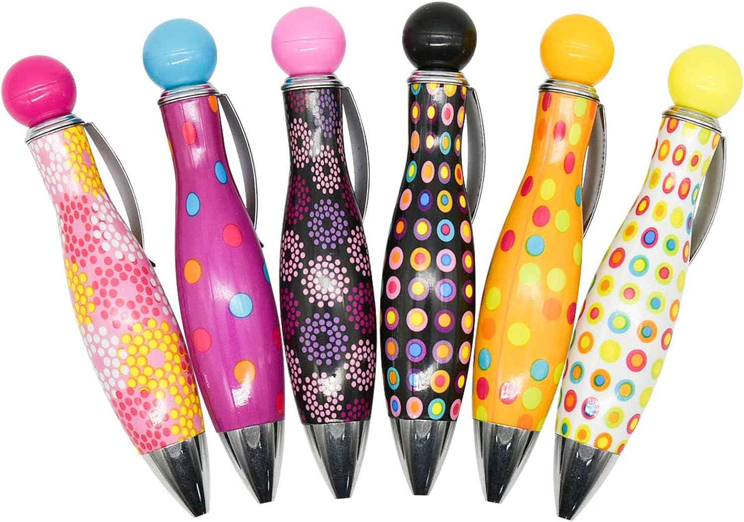 12PCS Short Mini Bowling Shape Big Fat Parkinson Ballpoint Pens - TTpen