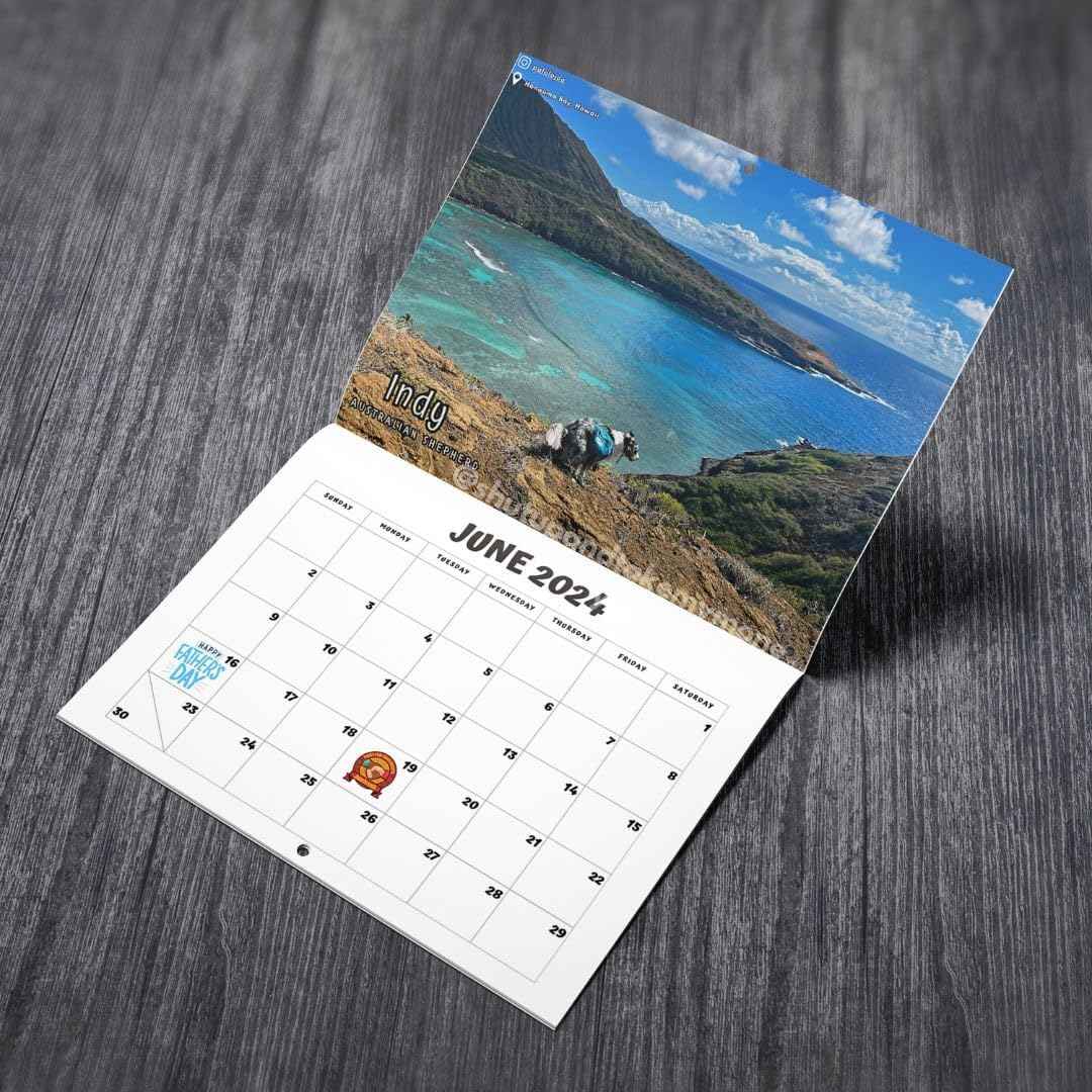 Dogs Pooping In Beautiful Places 2024 Calendar - TTpen