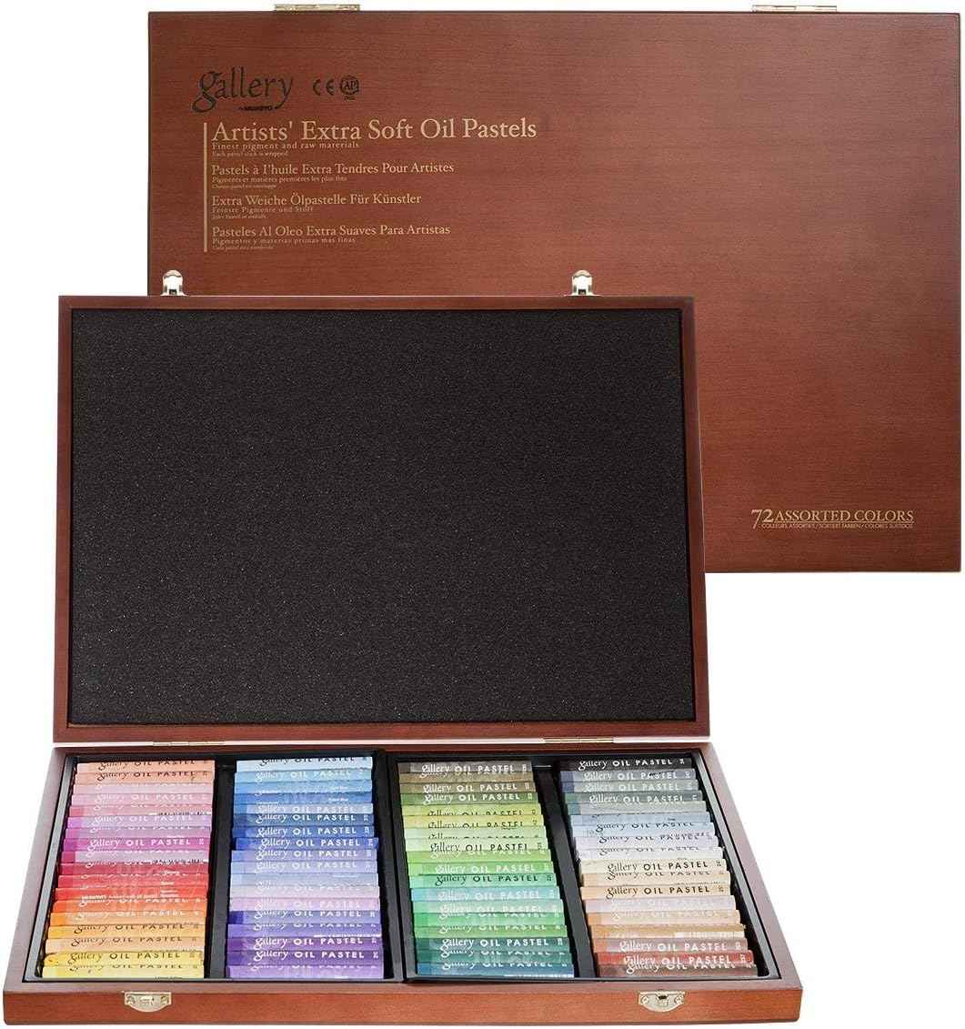 Mungyo Gallery Soft Oil Pastels Wood Box Set of 72 - Assorted Colors - TTpen