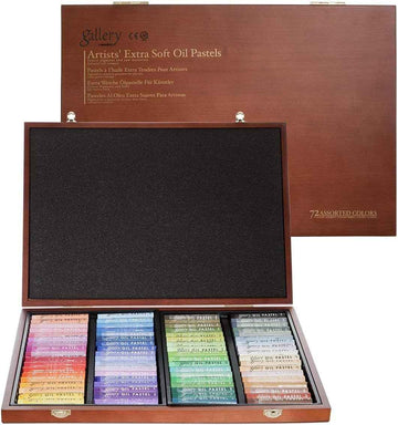 Mungyo Gallery Soft Oil Pastels Wood Box Set of 72 - Assorted Colors - TTpen