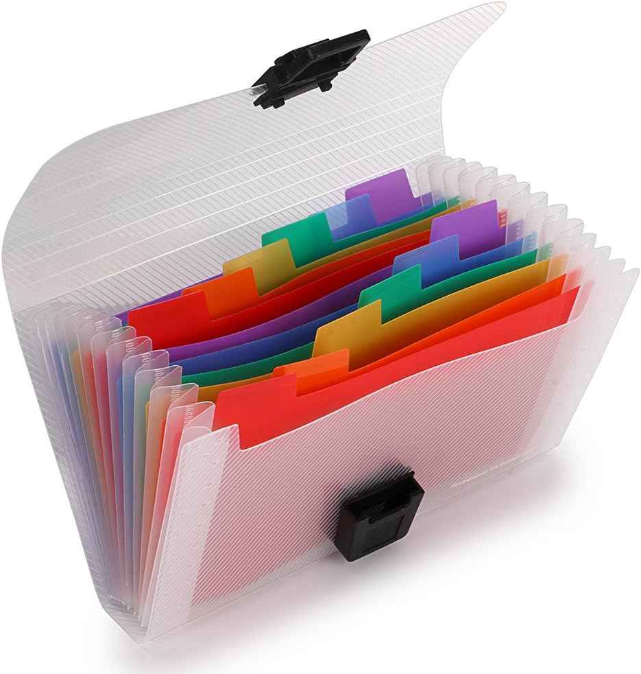 13 Pocket Accordian Mini Expanding File Folder A6 - TTpen