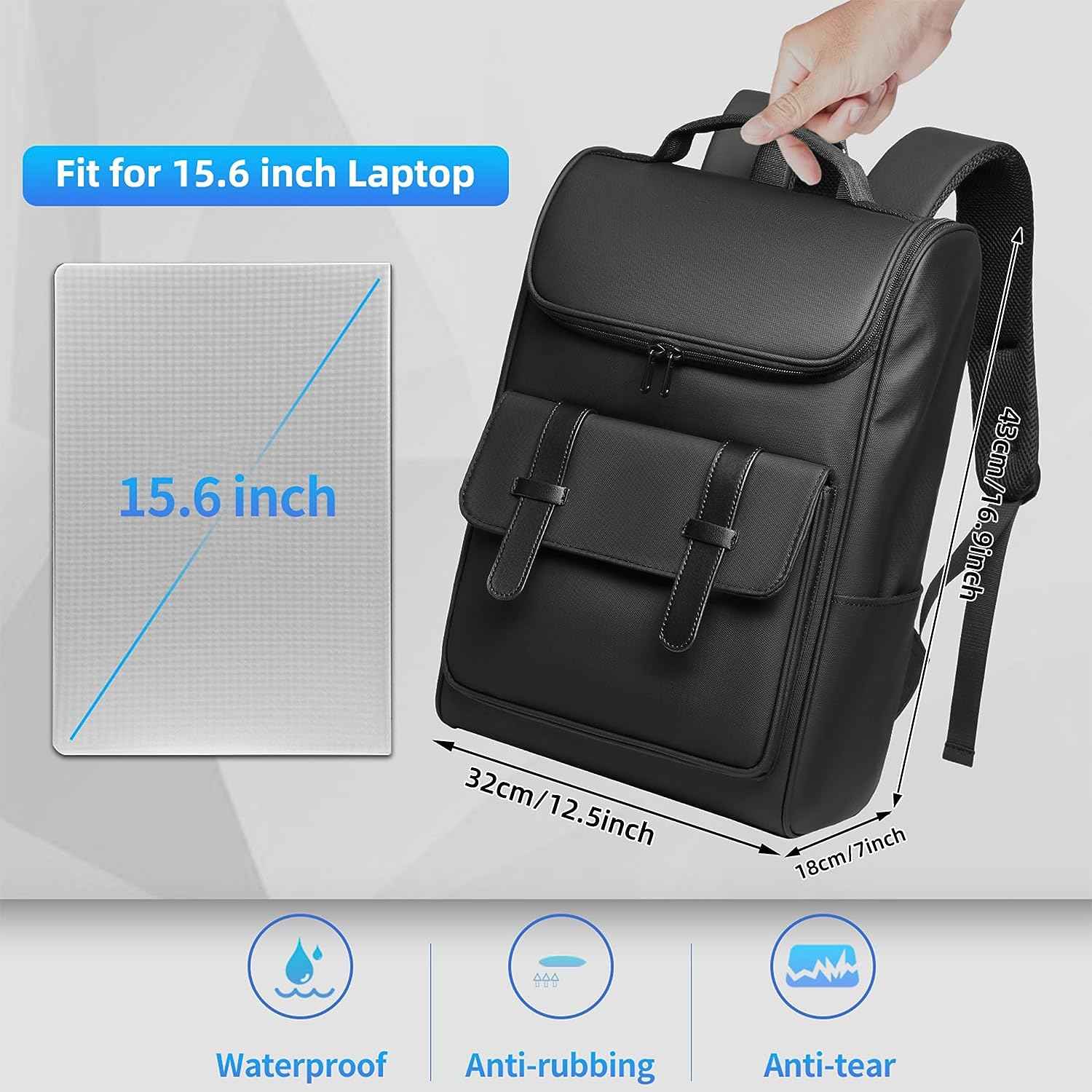 EURCOOL Vintage Laptop Backpack 15.6 INCH - TTpen