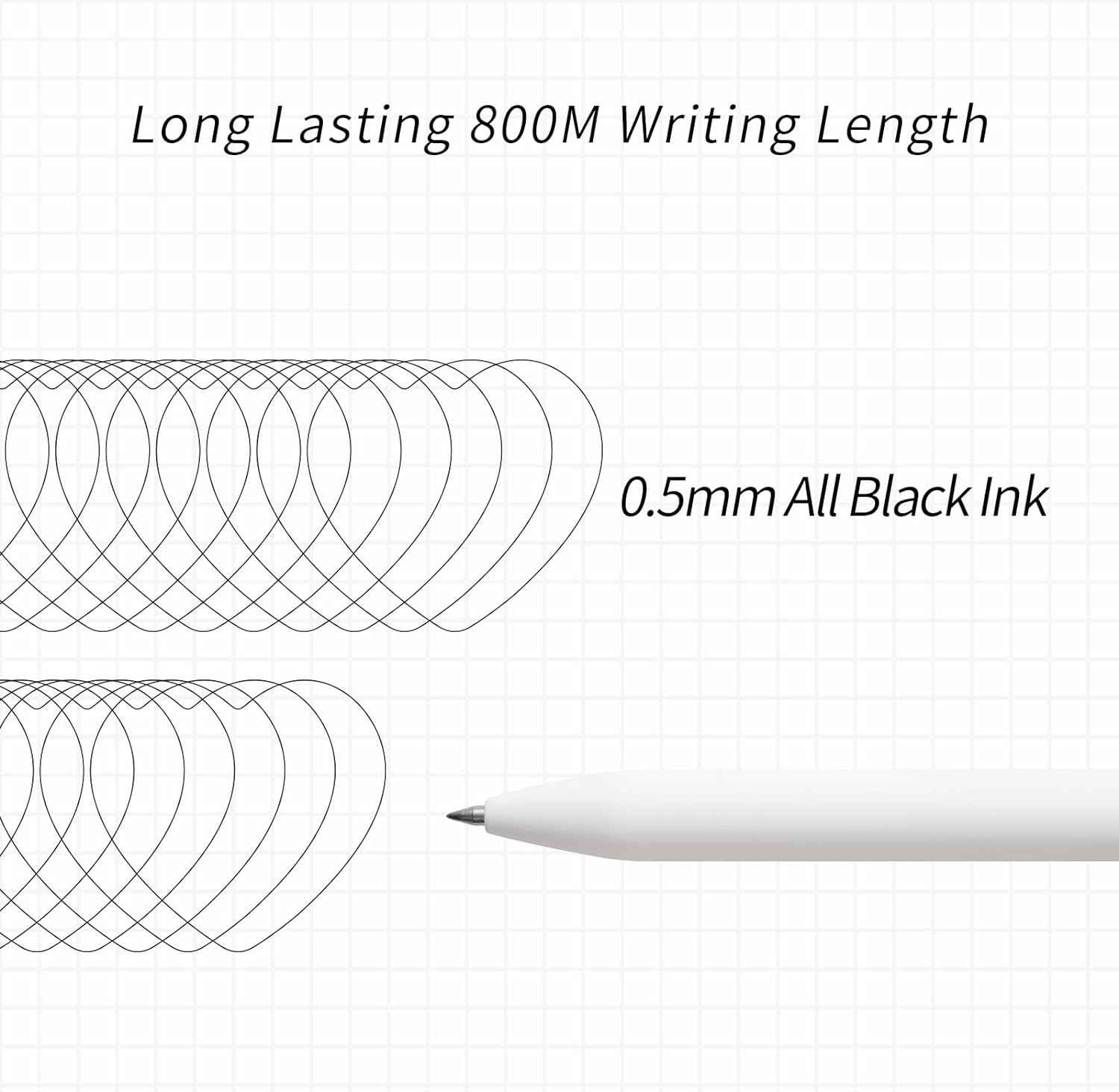 Kaco FIRST Gel Ink Pens,Cute Heart with Extra 4 Black Refills (2 White) - TTpen