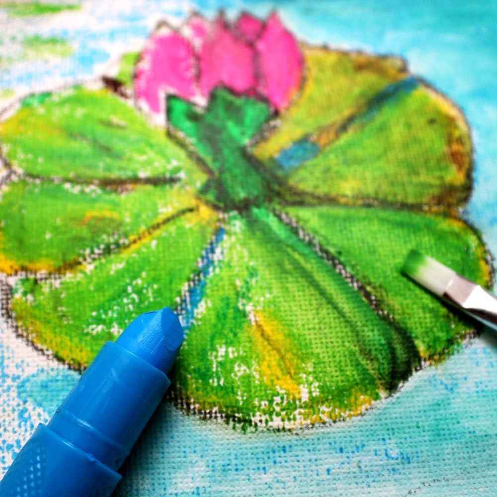 MONT MARTE Studio Twistable Colours,24 Blendable Colour Sticks 1 Paint Brush - TTpen