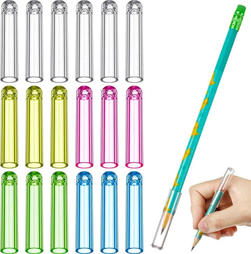 18Pcs Plastic Pencil Caps Tip Protector for Wooden Pencil Extender - TTpen
