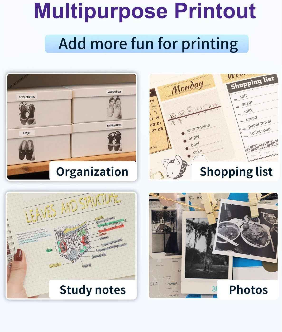 Phomemo M03 Portable Bluetooth Printer for 2-3 Inch Width Thermal Paper - TTpen