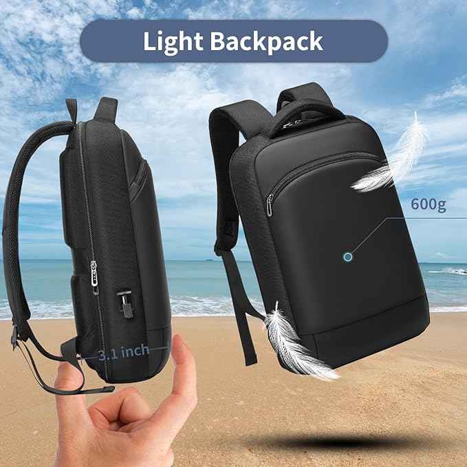 Eurcool Slim College Laptop Backpack 15.6 inch - TTpen