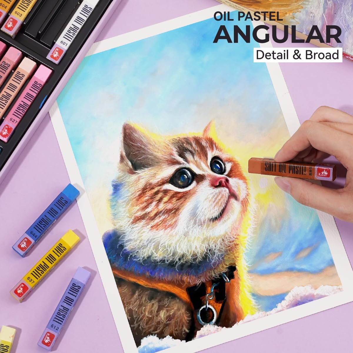 48 Square Oil Pastels for Artists