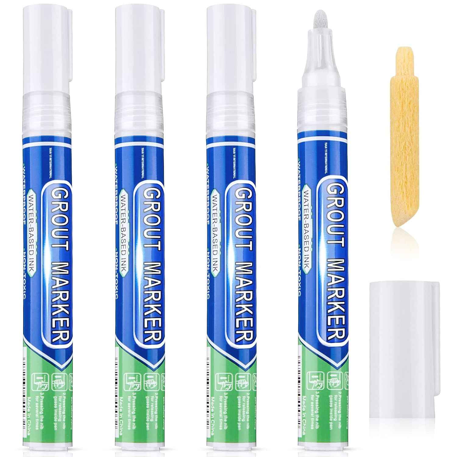 Grout Wall Repair Pen Tile Paint Markers for Bathrooms Kitchen - TTpen