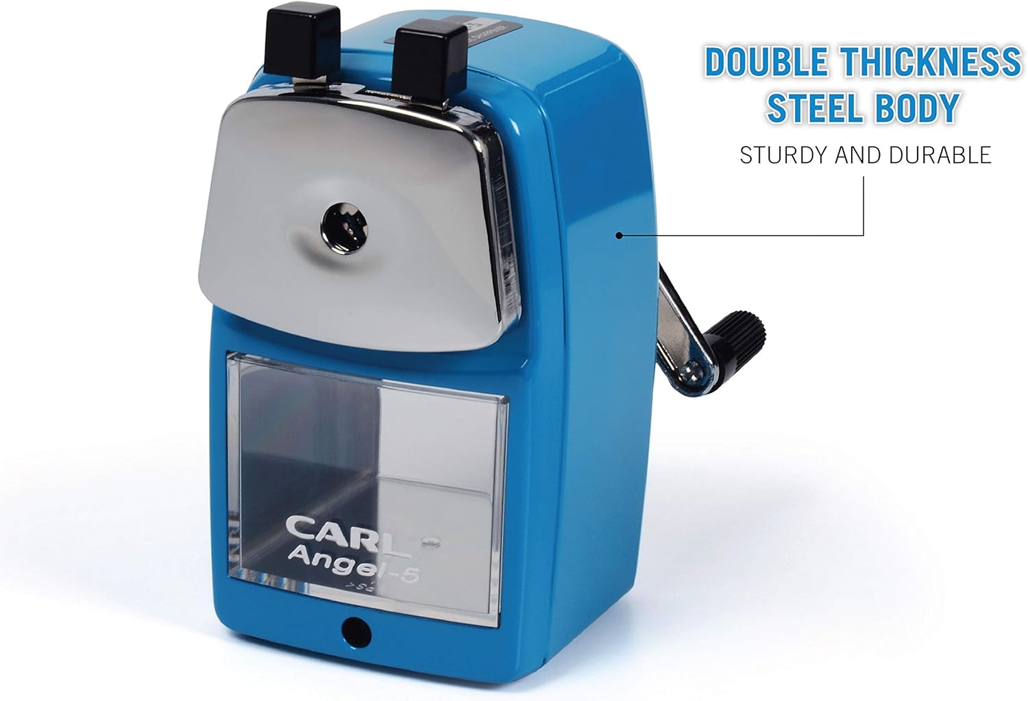 Carl Angel-5 Manual Pencil Sharpener with Metal Table Mount