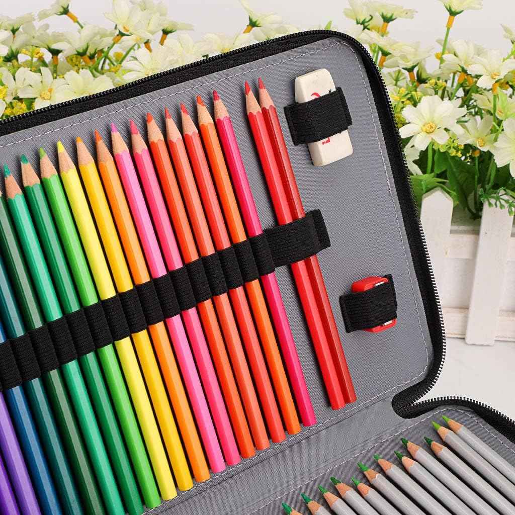 200 Slots Colored Pencil Case Large Capacity Pencil Organizer - TTpen