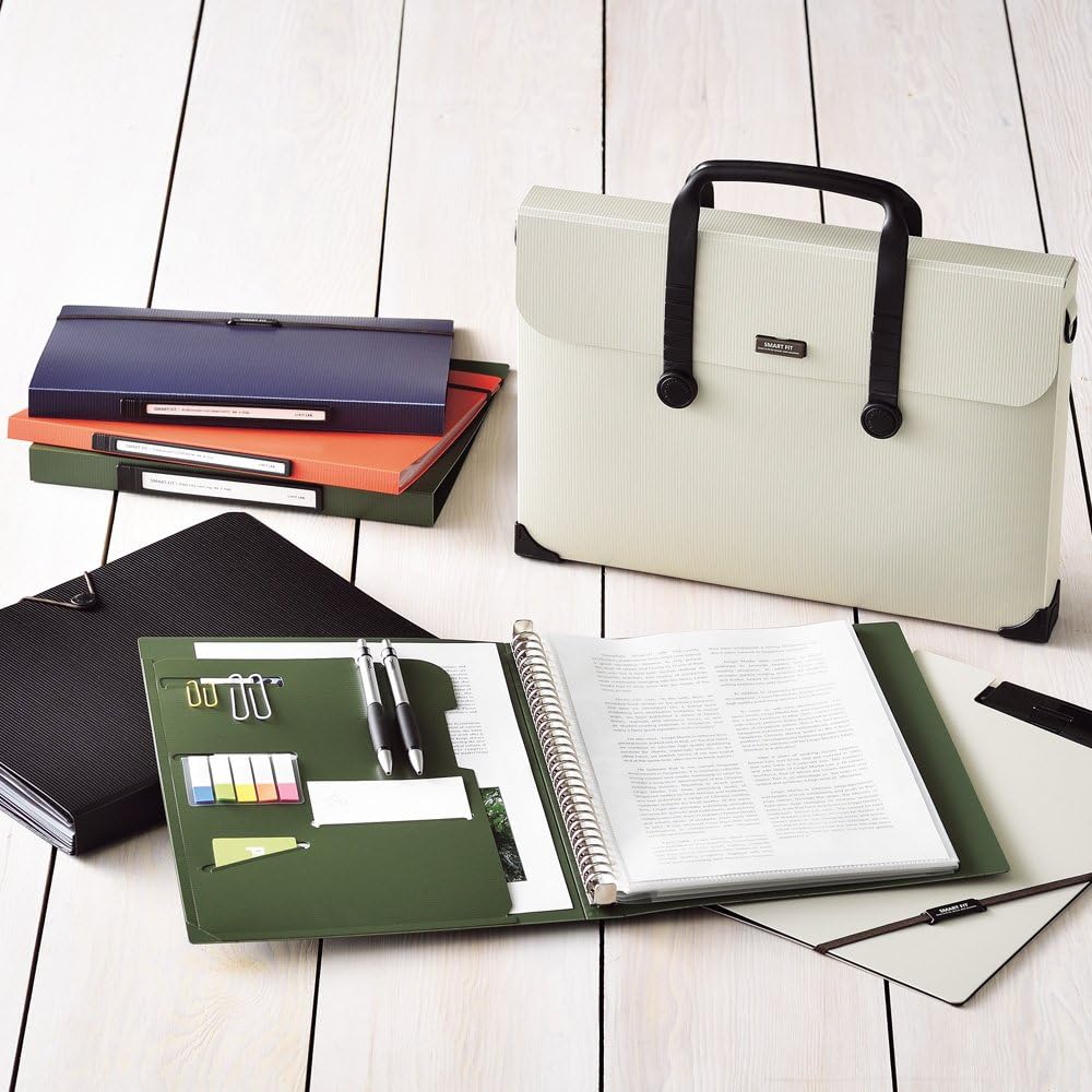 LIHIT LAB  Binder Clipboard File Holder, Multifunction, A4,