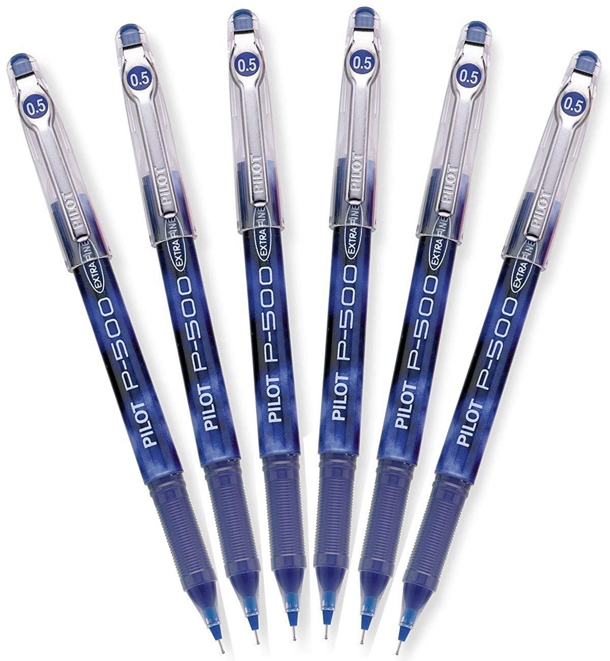 Pilot Precise P-500 Gel Ink Rolling Ball Pens,Extra Fine Point,6 Pack