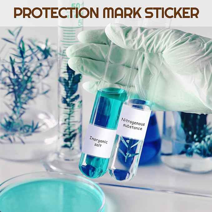 500pcs Clear Waterproof Sticker Protector Labels 52 x 103mm - TTpen
