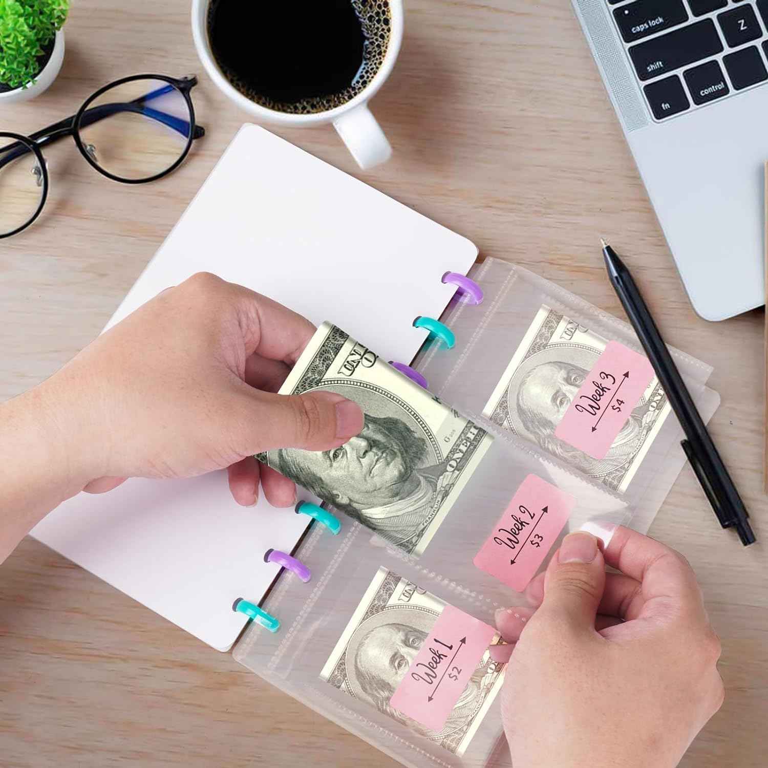 52 Weeks Saving Challenge Binder Budget Planner - TTpen