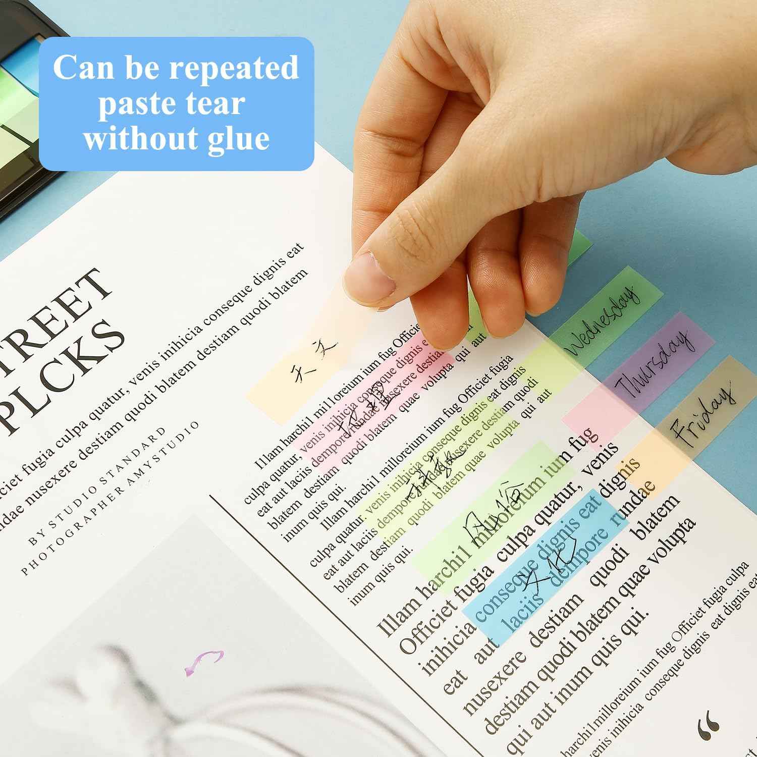 400PCS Page Markers Sticky Index Tabs Transparent Notes - TTpen