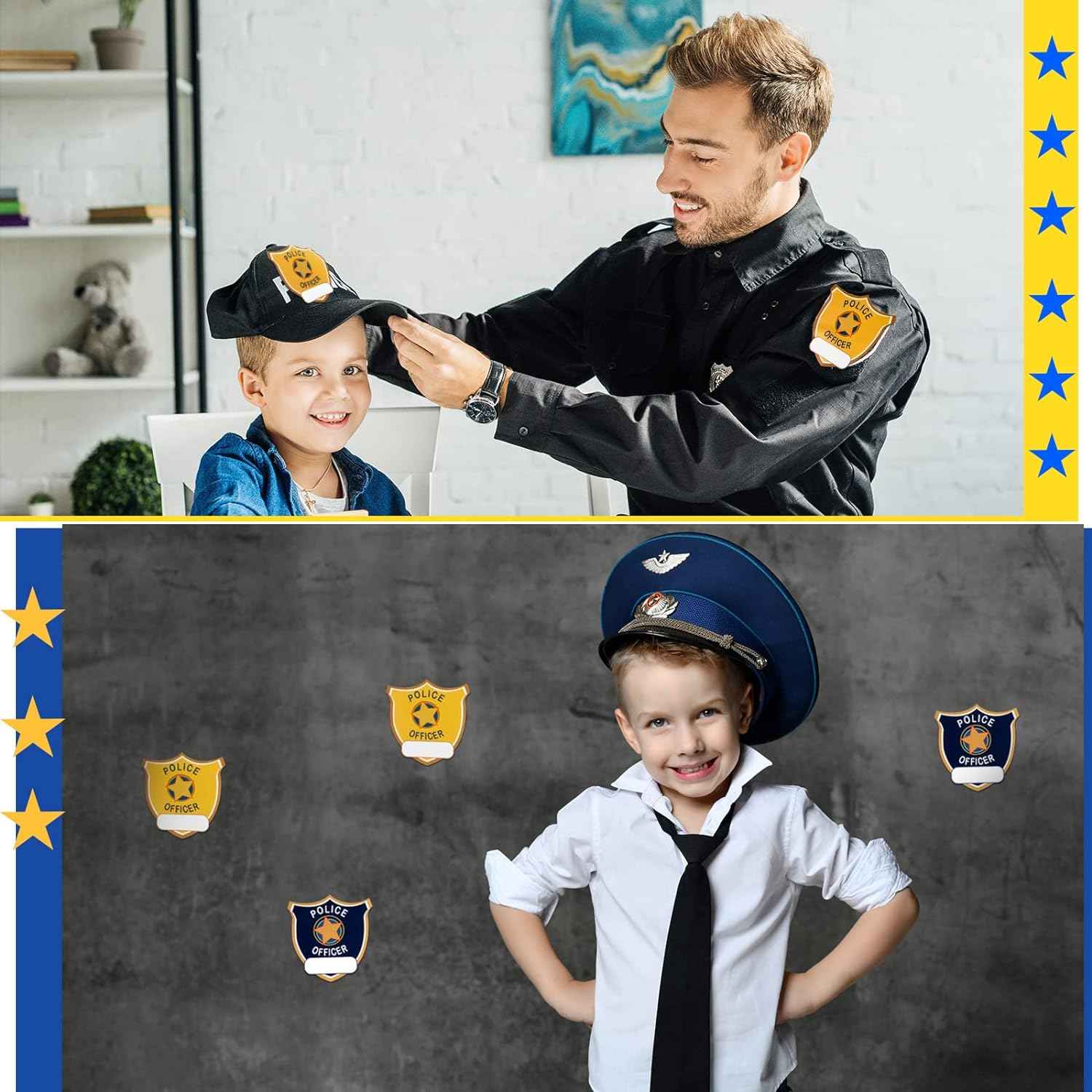 600 Pieces Police Stickers for Kids Police Birthday Party Supplies - TTpen