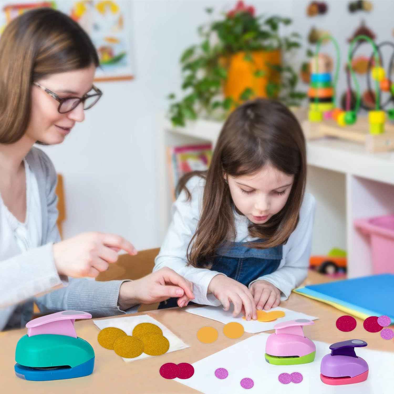 1.5inch 1inch 0.6inch Circle Punch for Paper Crafts 3 Pack - TTpen