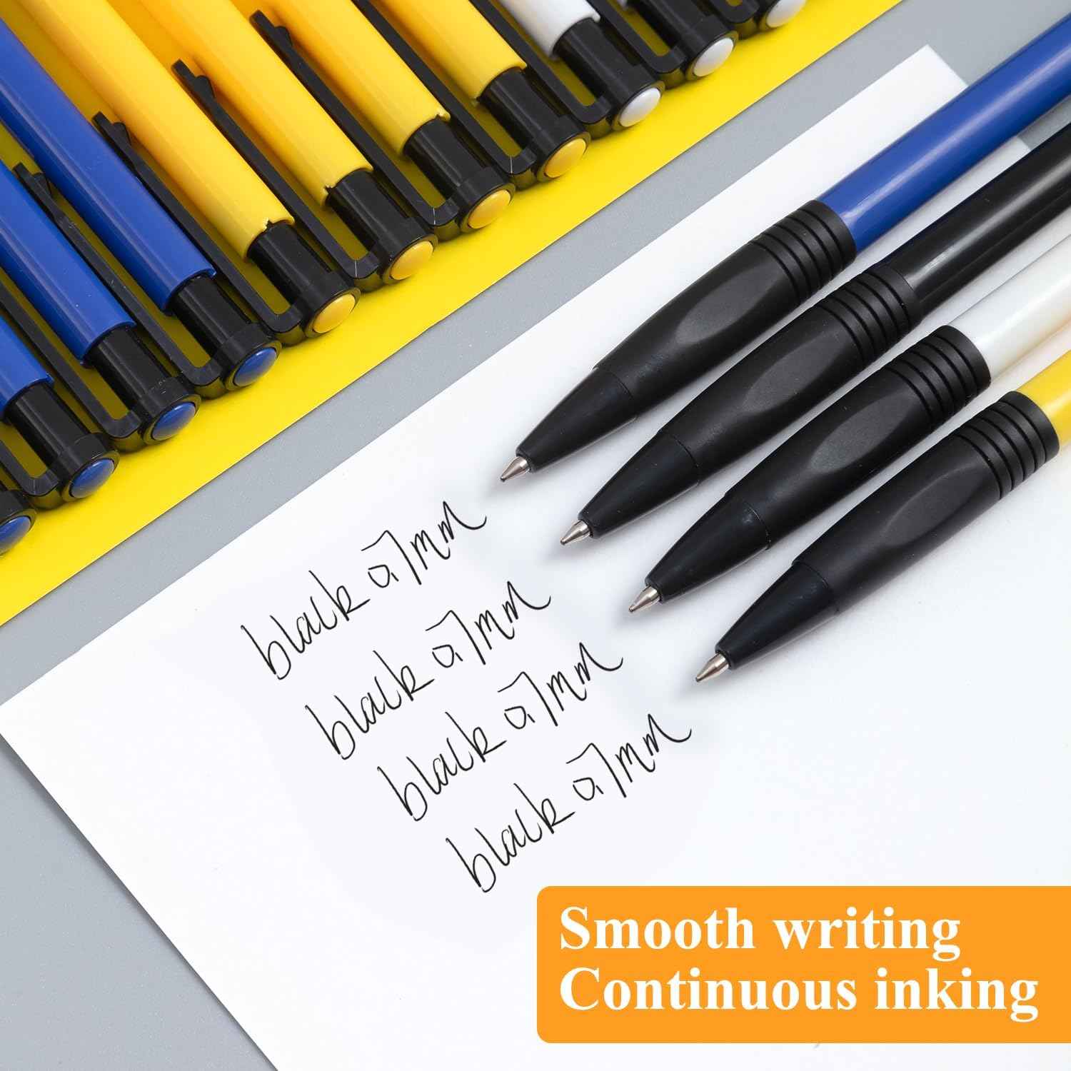 M&G 36Pcs Retractable Ballpoint Pens with Black ink 0.7mm - TTpen