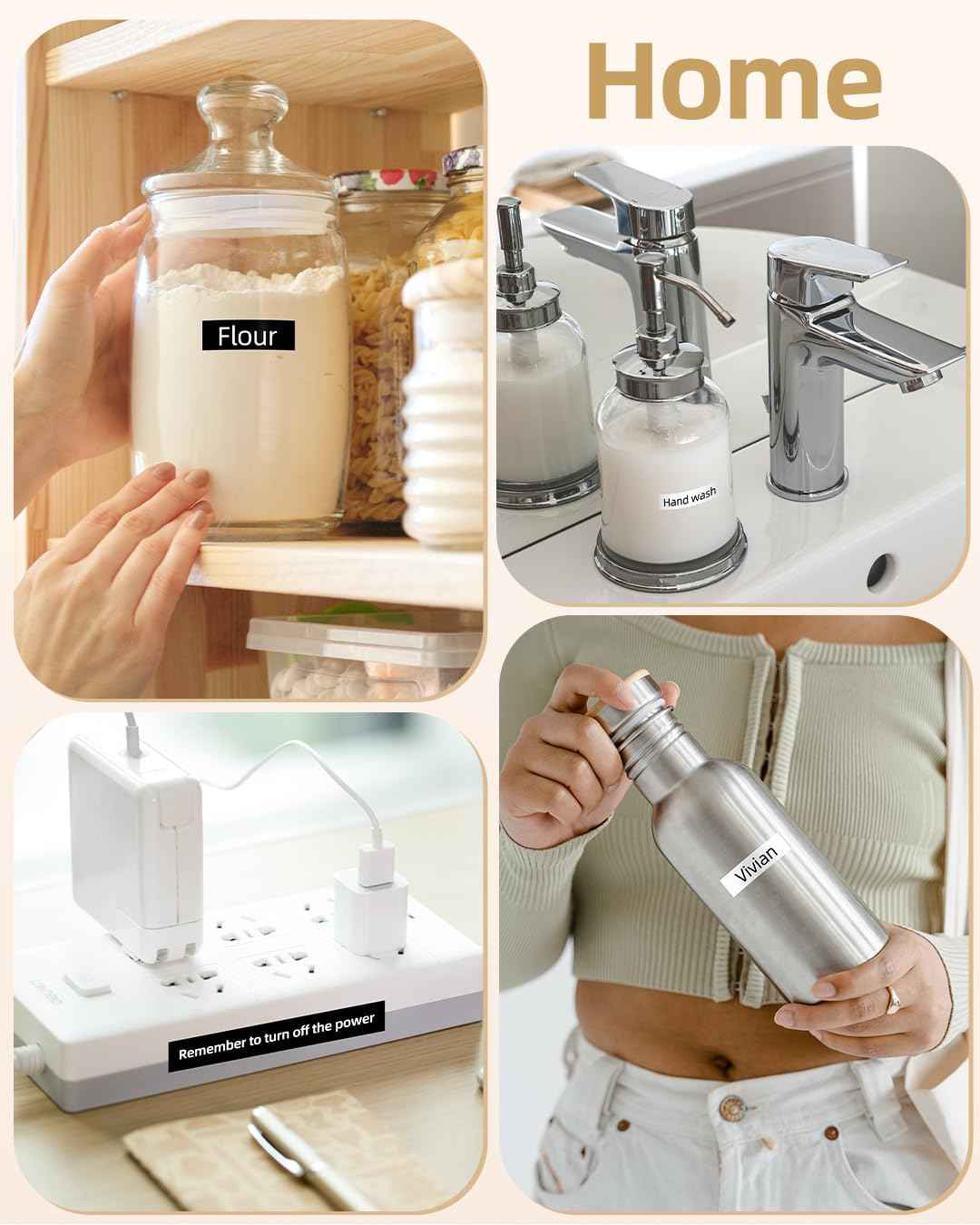 Label Tape (12mm X 4m),Black on Clear,for DYMO Letra Tag Phomemo P12 - TTpen