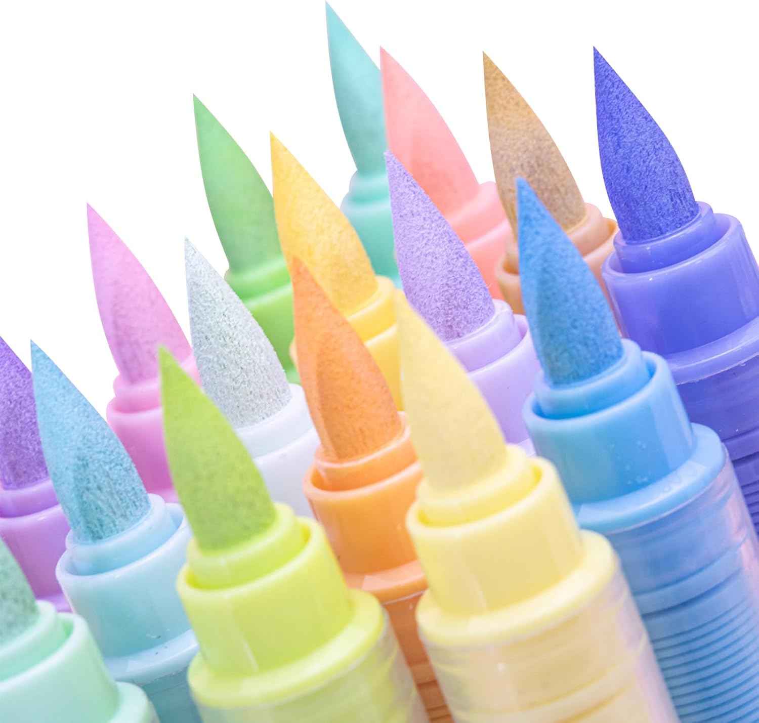 Guangna 8201 Acrylic Paint Markers 12 Skin Tone Colors Soft Brush Tip