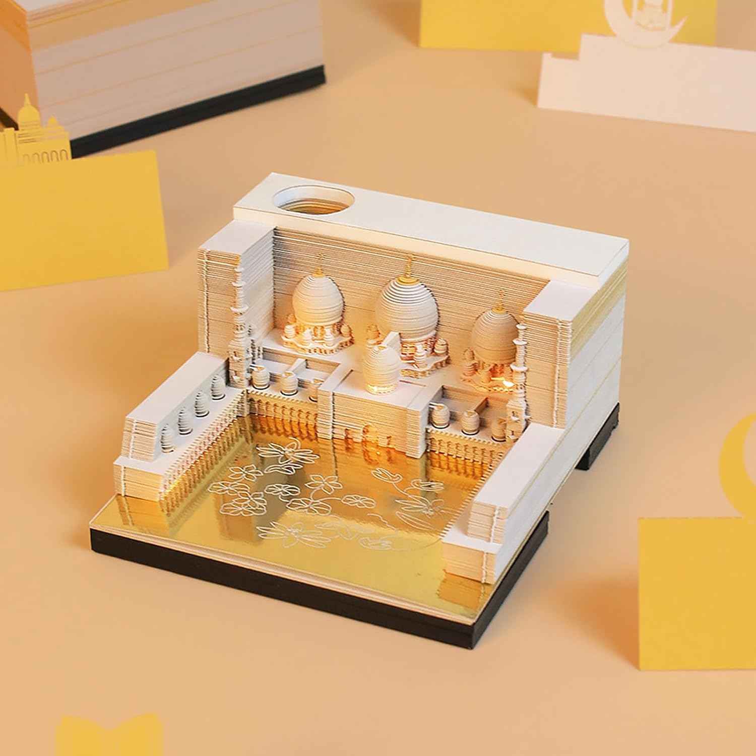 Masjid Art Paper Notepad 3D Memo Pads with Light - TTpen