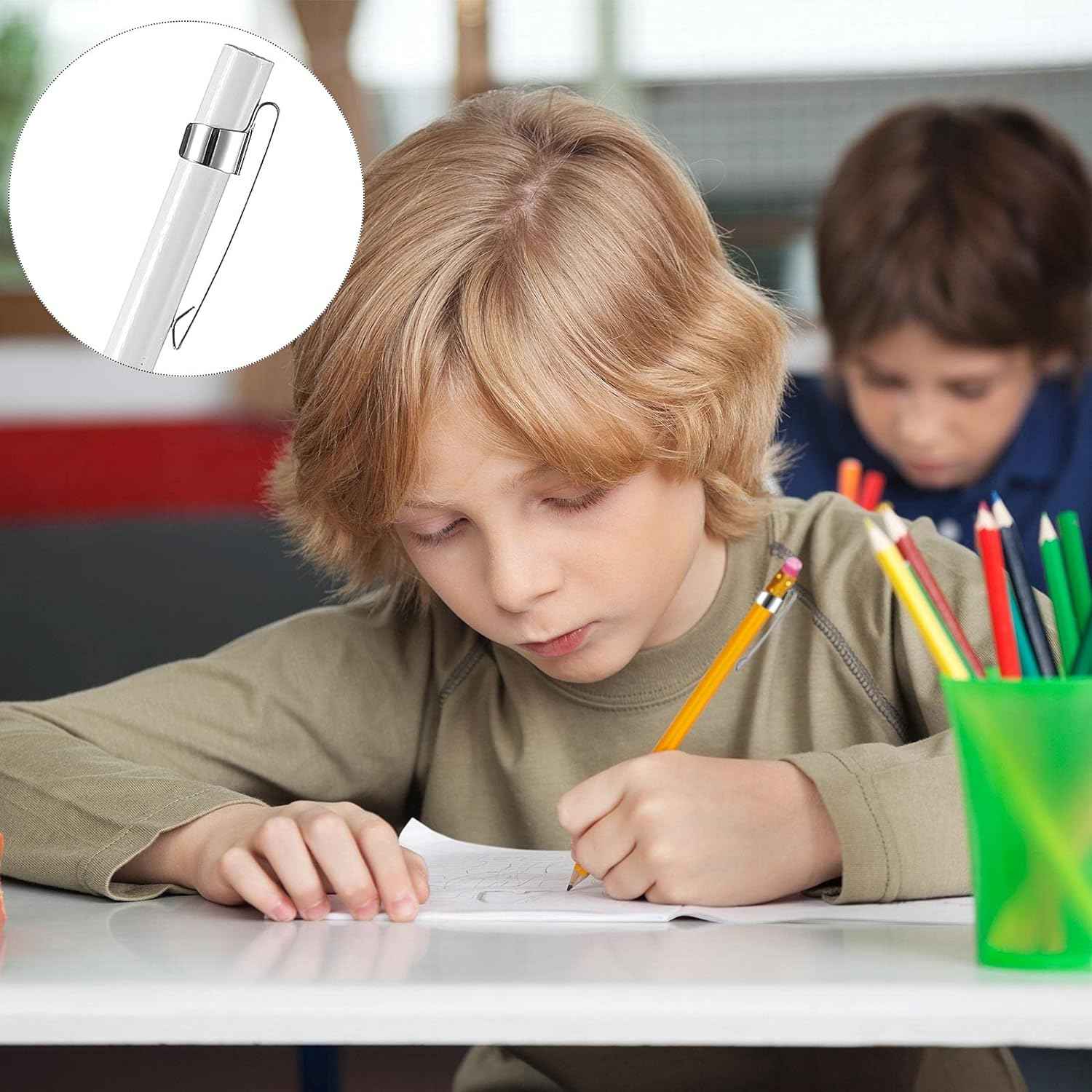 Metal Pencil Clips Slide on Pocket Epoxy Pen Clips Snap In 20 Pack - TTpen