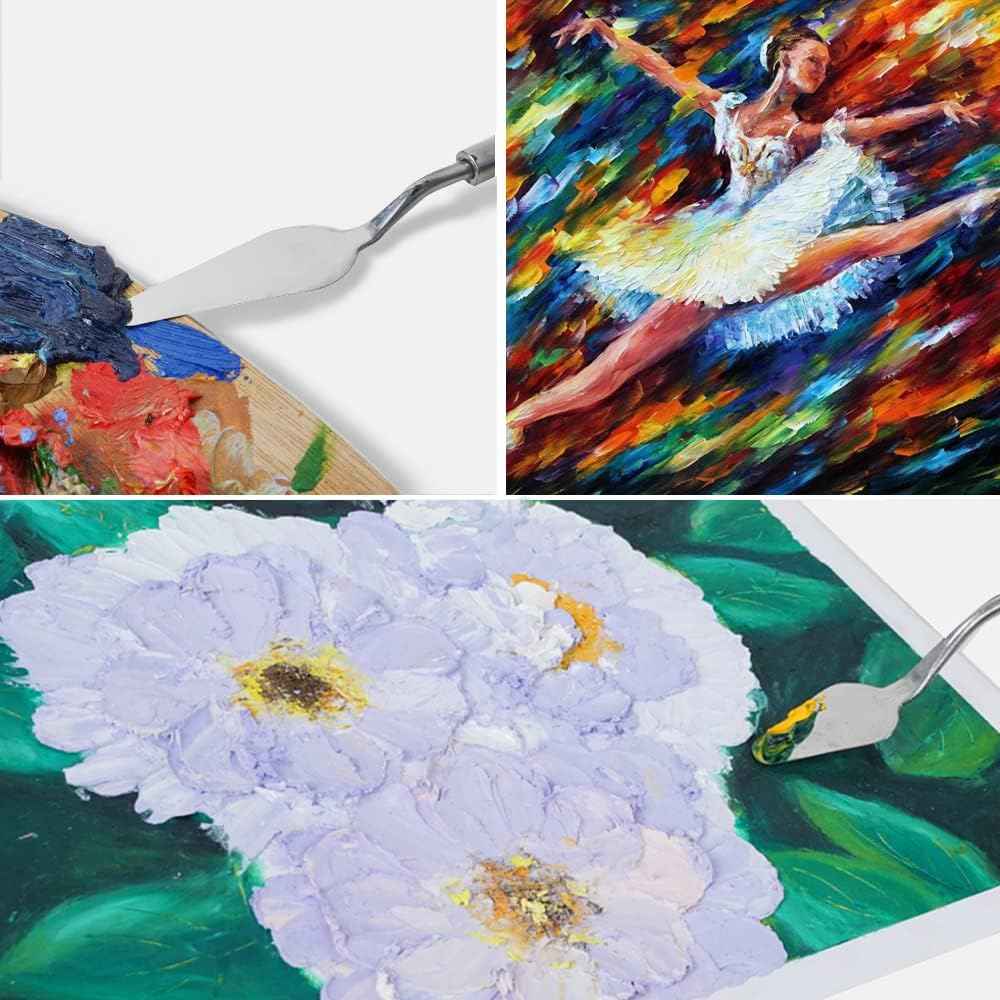 9PCS Painting Palette Knives Stainless Steel with Wood Handle - TTpen