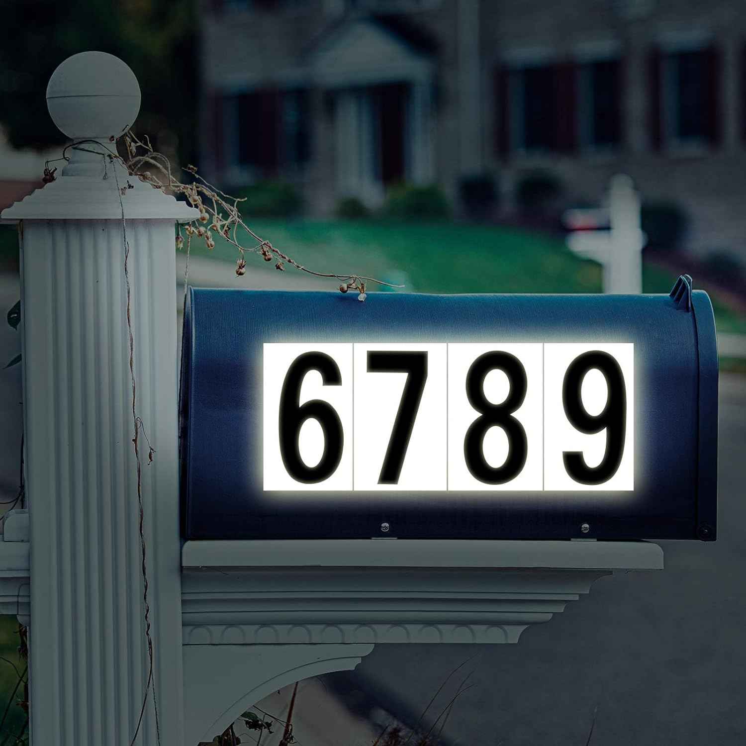 40pcs Mailbox Number 0-9 Sticker Decal Adhesive Black 3 Inch - TTpen