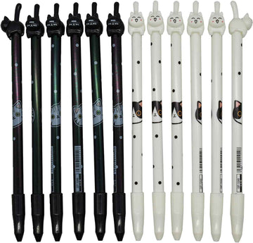 12PCS Cat Tail Cat Face Gel Pens - TTpen