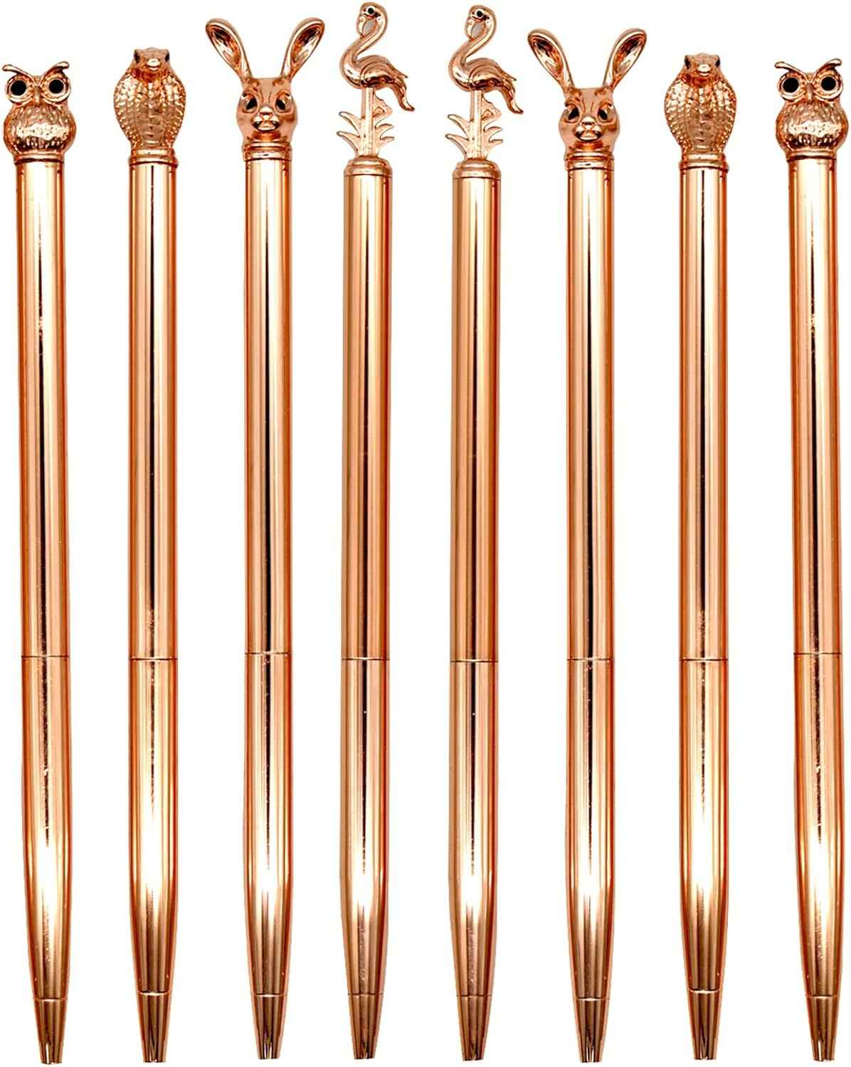 8PCS Owl Flamingo Easter Rabbit Bunny Snake Animal Ballpoint Pens - TTpen