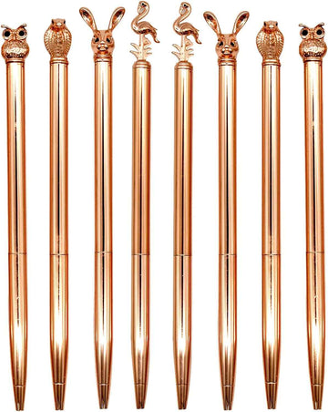 8PCS Owl Flamingo Easter Rabbit Bunny Snake Animal Ballpoint Pens - TTpen